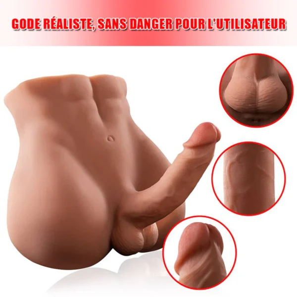 BARTLETT Brun Poupée sexuelle avec gode – Image 2