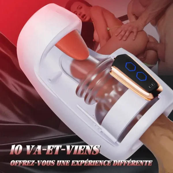 Mr.Blowjob - 10 Tapping Thrusting Male Training Stimulator – Image 2