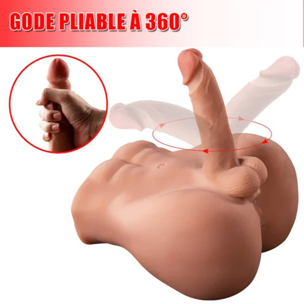BARTLETT Brun Poupée sexuelle avec gode – Image 3