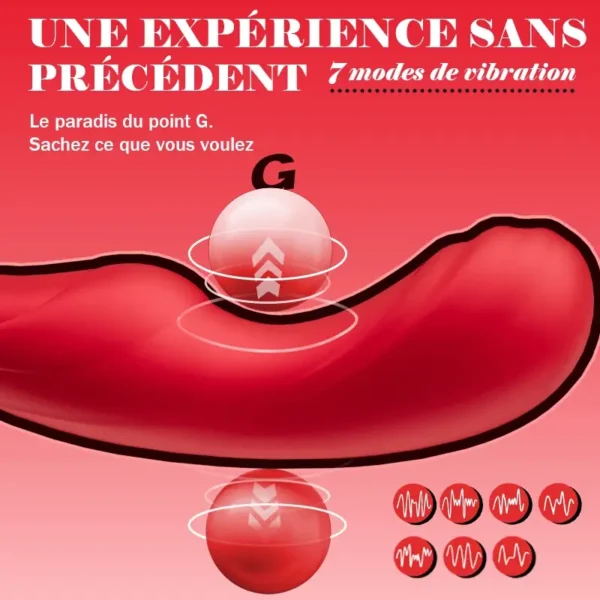 Amour de Rose – Vibromasseur Féminin avec 7 Fréquences de Vibration, Oscillation et Léchage de Langu – Image 2