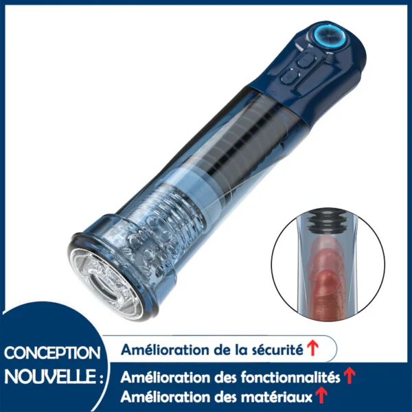 【HOT】Arousa - Pompe à pénis d'agrandissement efficace pour hommes avec aspiration sous vide et vibration – Image 2