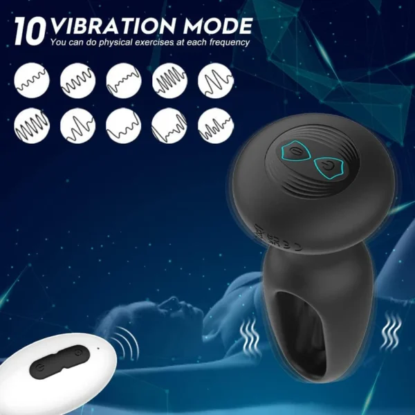Plug anal vibromasseur prostate 3 plis 7 télescopiques 7 vibration