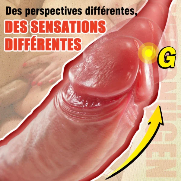 Gode vibrant épais- rapide et puissant pour atteindre facilement l'orgasme avec fonction de chauffage – Image 2