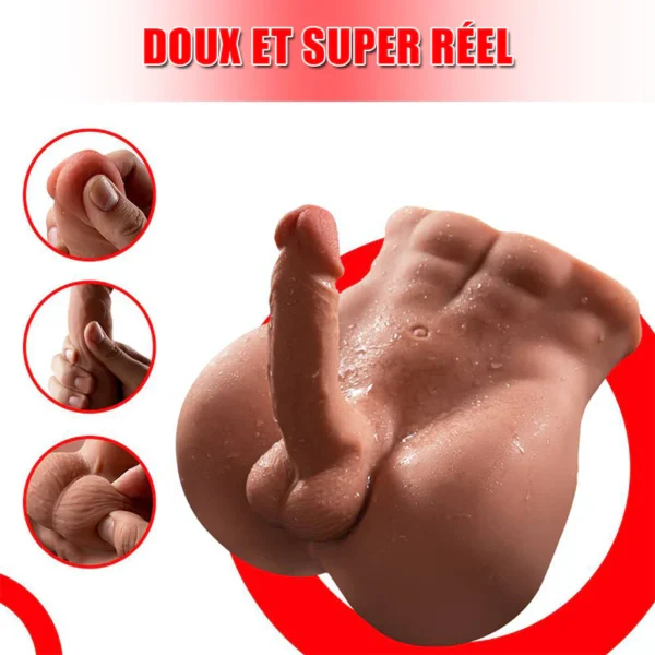 BARTLETT Brun Poupée sexuelle avec gode – Image 4