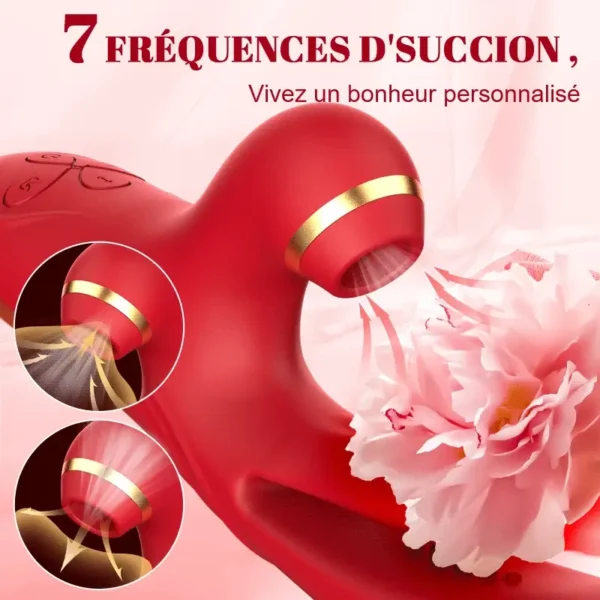 3 Poussée et vibration 7 Succion 10 Tapotement du point G Vibrateur – Image 4