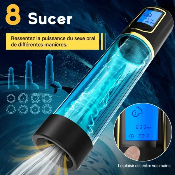 AIS pénis pompe pénis entraînement 8 succion masturbateur – Image 3