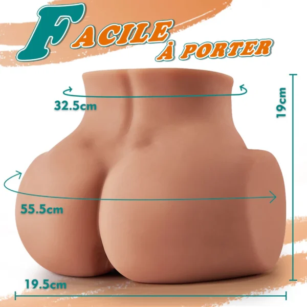 Avec lèvres serrées 2 trous Grace Juicy Pussy fesses réalistes 1,9 kg – Image 4