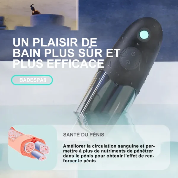 【Nouveau produit】WaterSamurai - Pompe à pénis Aspiration par le vide avec érection super étanche – Image 5