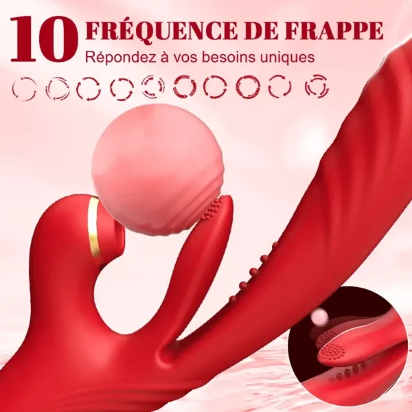 3 Poussée et vibration 7 Succion 10 Tapotement du point G Vibrateur – Image 5