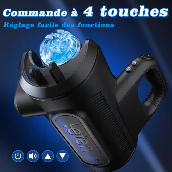LETEN 10 Masturbateur à moteur à grande vitesse avec support pour téléphone – Image 6