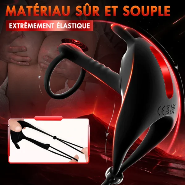 Sex Machine 27 cm Gode Vibromasseur avec Chauffage pour Stimulation du Point G et de l'Anus – Image 8