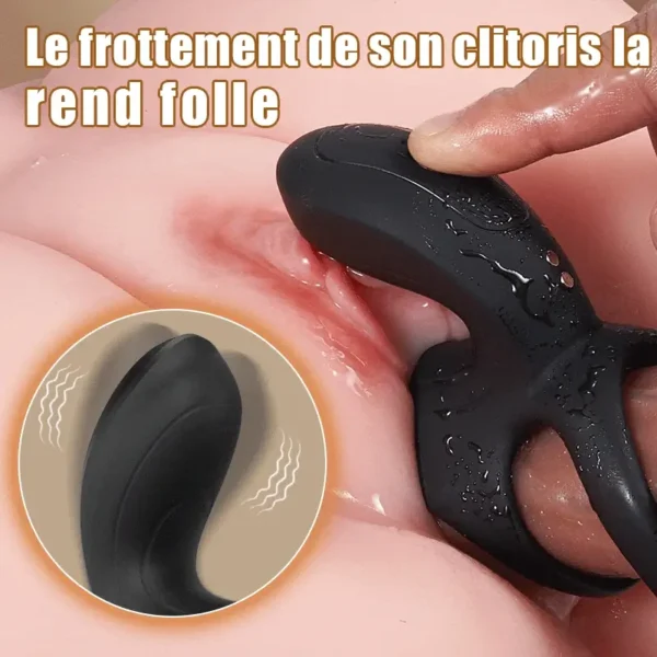 Maxwell 9 Vibrations Anneau Vibrant Couple pour Stimulation du Périnée, du Point C et du Point G – Image 4