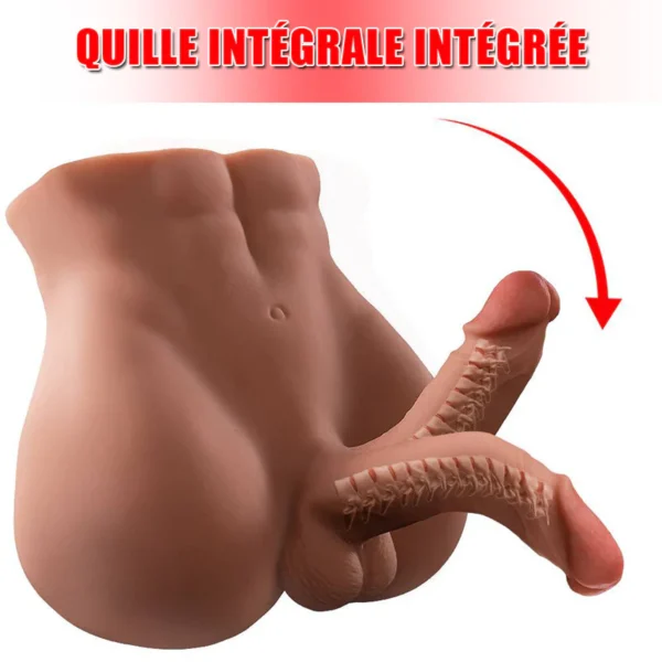 BARTLETT Brun Poupée sexuelle avec gode – Image 5