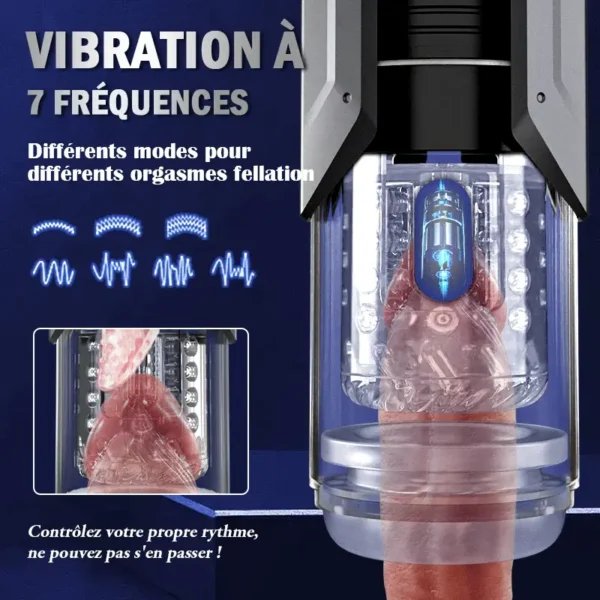 Hanny Temptation - 3 vitesses de vibration 7 fréquences Langue léchant Pocket Pussy Nude Color – Image 5