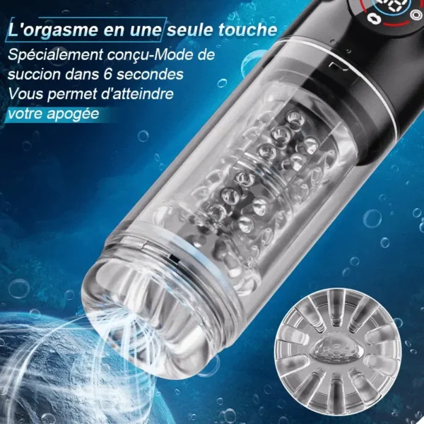 Poseidon-Masturbateur de bain 3-en-1 7 Sucks + 7 Swivels Le roi de la masturbation dans l'eau ! – Image 5