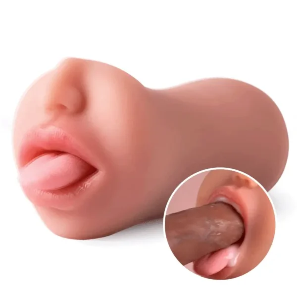 Jouet sexuel oral clitoridien à texture 3D Stroker 2 en 1 Pocket Pussy 0,8 kg – Image 4