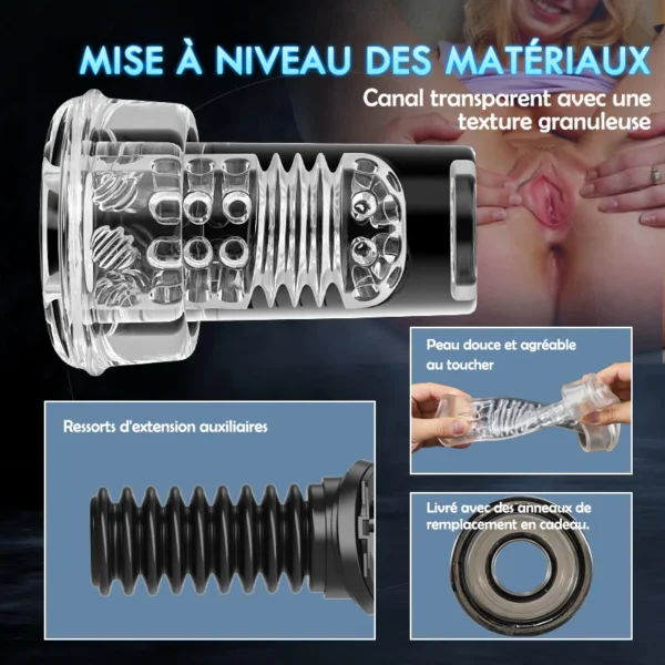 【HOT】Arousa - Pompe à pénis d'agrandissement efficace pour hommes avec aspiration sous vide et vibration – Image 5