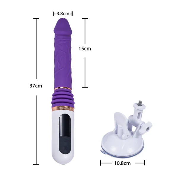 ARLIE Gode électrique 5 fréquences de poussée et à 8 fréquences de vibration – Image 5