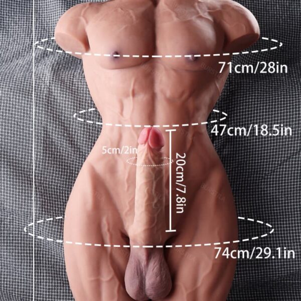 MIKI Poupée sexuelle réaliste à 10 fréquences vibrantes et à 10 fréquences de succion – Image 3