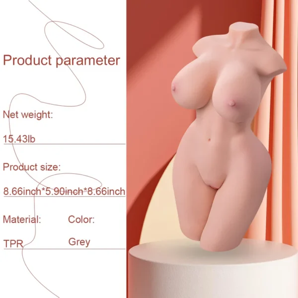 Poupée masturbatrice vibrante à 3 vitesses et 9 fréquences, 3,6 livres – Image 4
