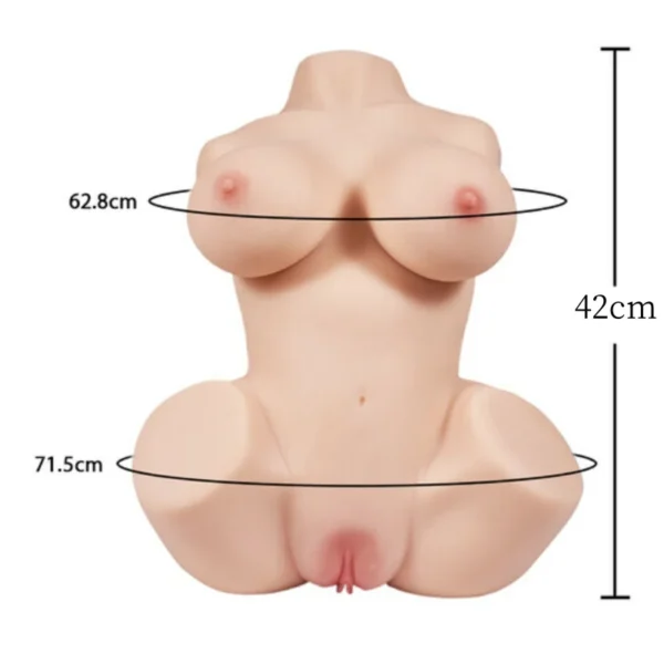 MONICA, poupée sexuelle avec gros seins, jambes rondes, double canal, 5 kg. – Image 2