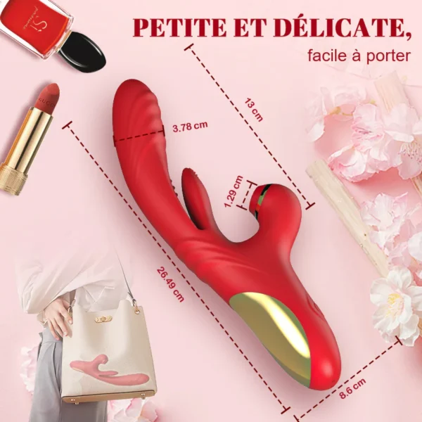 3 Poussée et vibration 7 Succion 10 Tapotement du point G Vibrateur – Image 7