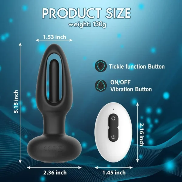 Plug anal vibromasseur prostate 3 plis 7 télescopiques 7 vibration – Image 7