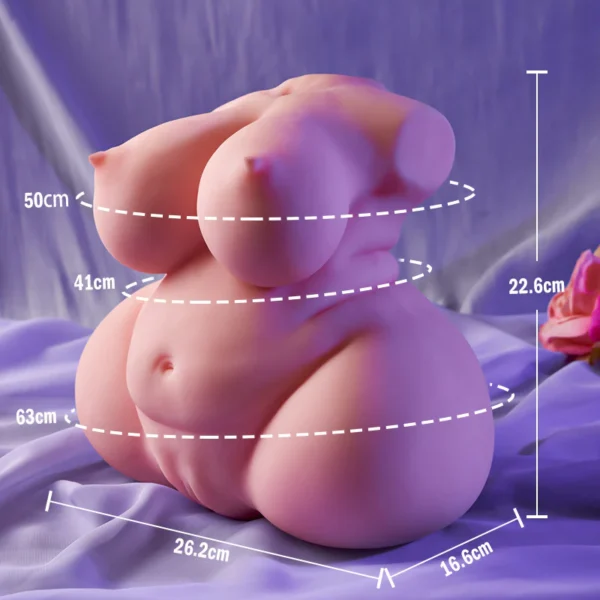 Expérience immersive et courbes généreuses - Réplique à l'échelle 1:1 du charme d'une femme mature et ronde, 3,9 kg – Image 11