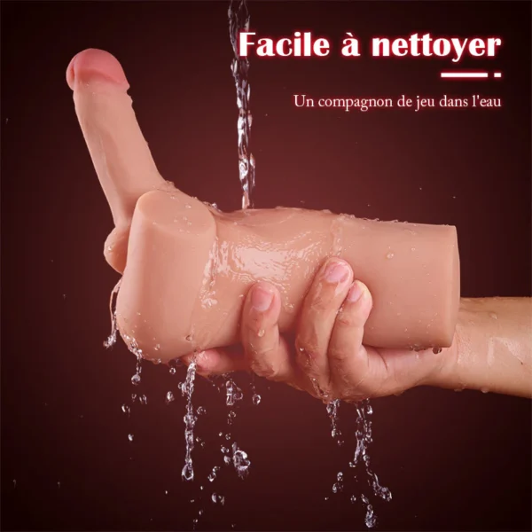 Vibromasseur réaliste avec aspiration sonore, insérable jusqu'à 12 cm – Image 2