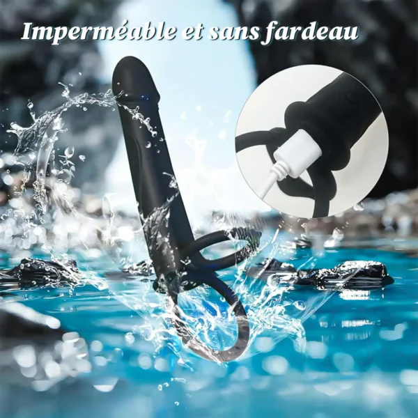 SAUL 3 Télescopique 12 Vibration Vibromasseur de Prostate – Image 3