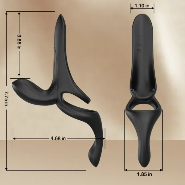 Maxwell 9 Vibrations Anneau Vibrant Couple pour Stimulation du Périnée, du Point C et du Point G – Image 7