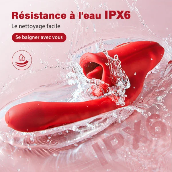Bisou - Vibrateur G-Point-Slap avec fonction de léchage de la langue & langue vibrante – Image 9