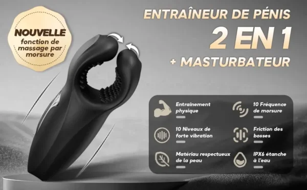 Jouet sexuel oral clitoridien à texture 3D Stroker 2 en 1 Pocket Pussy 0,8 kg – Image 3