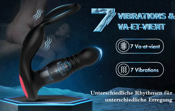 Ange Oscillant - 10 modes de vibration, 5 modes d'oscillation, stimulation à 360 degrés, maître de l'orgasme prostatique – Image 3