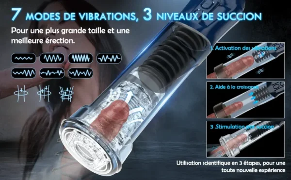 L'EXPLORATEUR ANAL Vibromasseur anal prostatique 3 télescopiques 10 vibration Aaron AS – Image 5