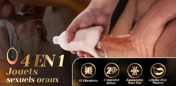 Jouet sexuel oral clitoridien à texture 3D Stroker 2 en 1 Pocket Pussy 0,8 kg – Image 8