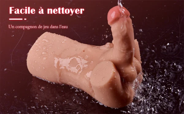 3 en 1 Chatte de Poche Masturbateur réaliste sexe oral pocket pussy Vaginette Moruioy