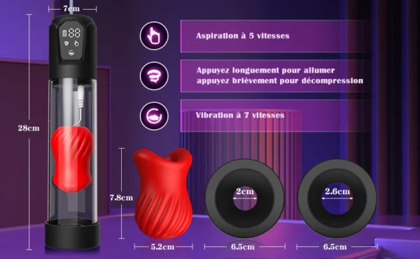 Vibromasseur à double tête de type C – Image 2