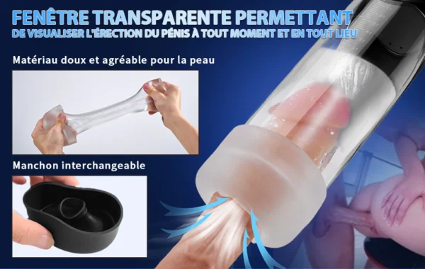 Masseur de prostate 9 Vibration & 9 va-et-vient de billes & 9 tapotements avec cockring – Image 7
