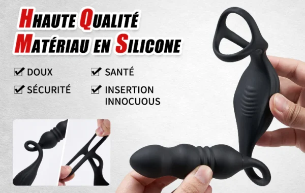 Sex Machine 27 cm Gode Vibromasseur avec Chauffage pour Stimulation du Point G et de l'Anus