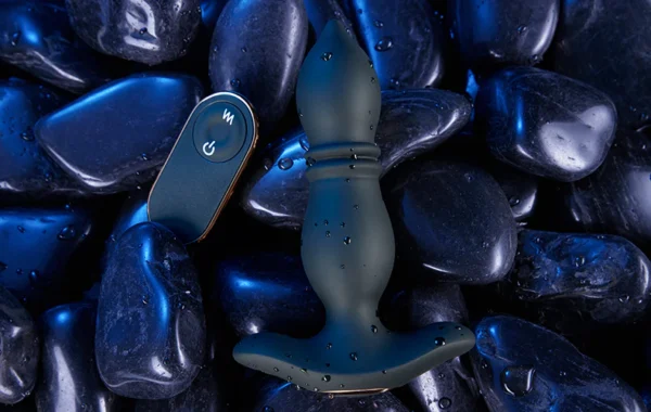 Masseur de prostate 9 Vibration & 9 va-et-vient de billes & 9 tapotements avec cockring