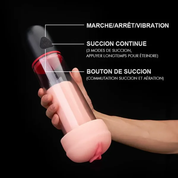 MONIKA 3 Sucking 9 Vibration Cup Masturbateur S-HANDE – Image 5