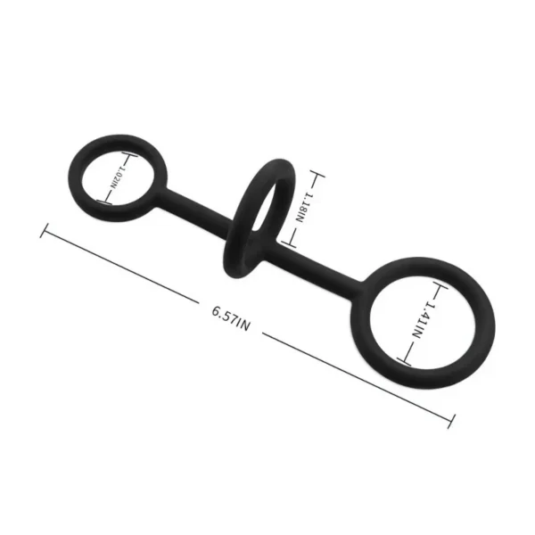 Acmejoy Triple Cockring réglable Silicone pour l'agrandissement – Image 5