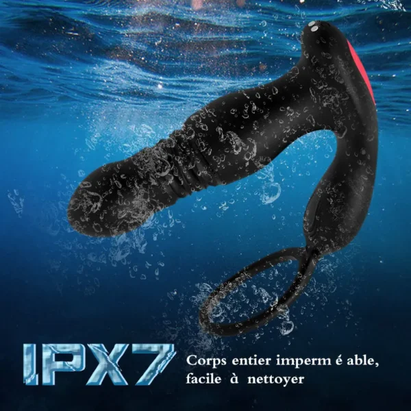 Maître de l'Orgasme - 5 poussée, 10 Vibrations, Plug Anal Entièrement Étanche – Image 2