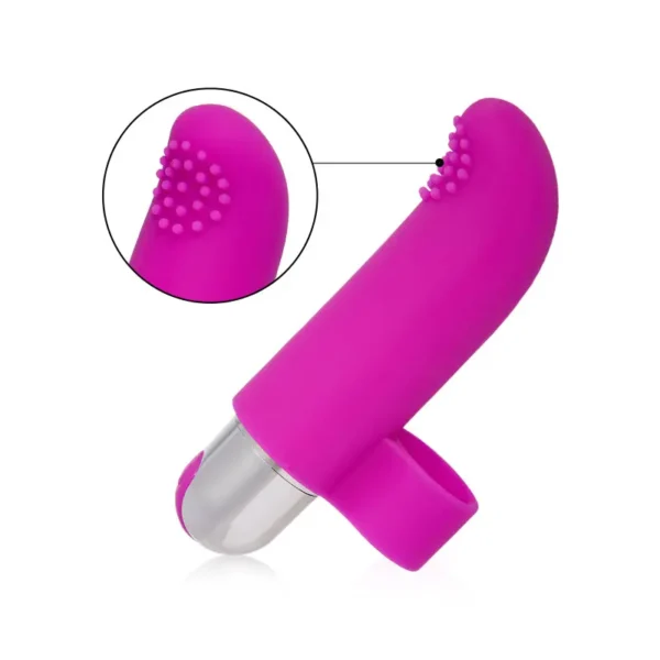 Vibration des doigts 10 vibrations vibromasseur violet – Image 2