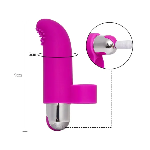 Vibration des doigts 10 vibrations vibromasseur violet – Image 5
