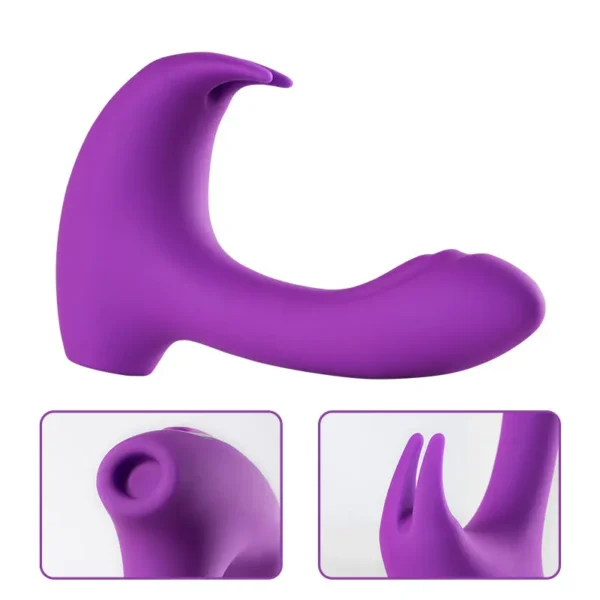 Vibromasseur suceur Rabbit 3 en 1 – Image 3