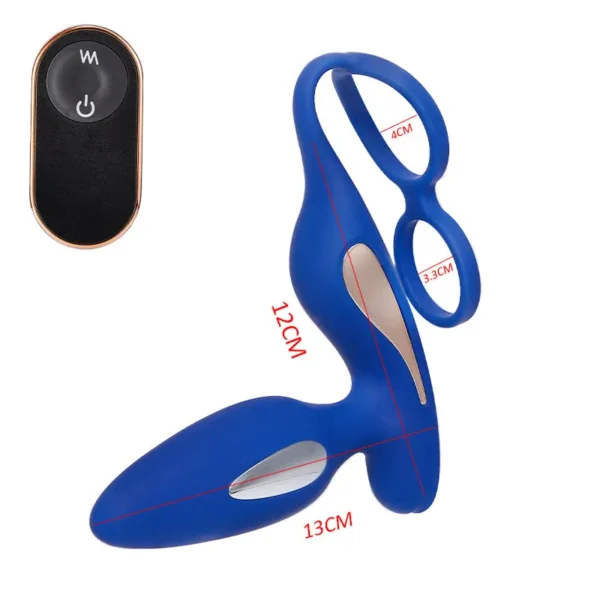 【Conception de marque exclusive】 Masseur de prostate direct à 5 poussées et 10 vibrations avec anneau pénien – Image 3