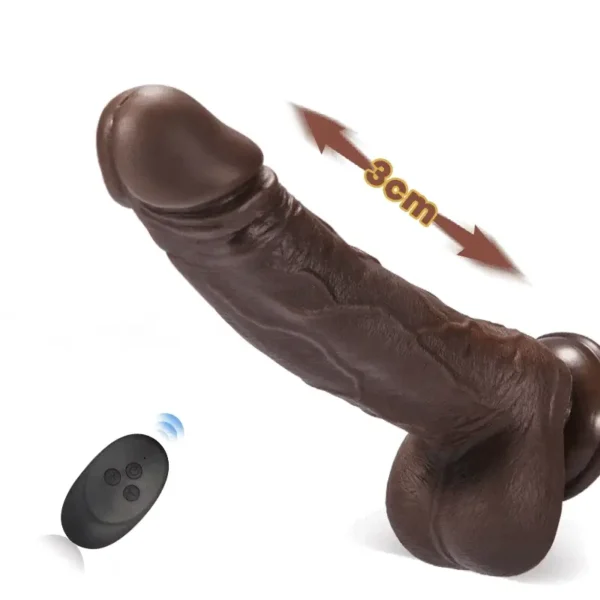 Black Panther Gode Réaliste Marron Foncé Fondlove