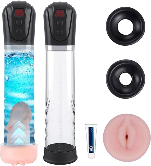 Toutes les pompes sans boîte - Pompe à pénis électrique USB, agrandissement sous vide, masturbateur masculin, outil'entraînement, anneau pénien pour homme, jouet sexuel pour adulte 18¿grossir penis,jouer sexuels pour homme,masturbateur masculin